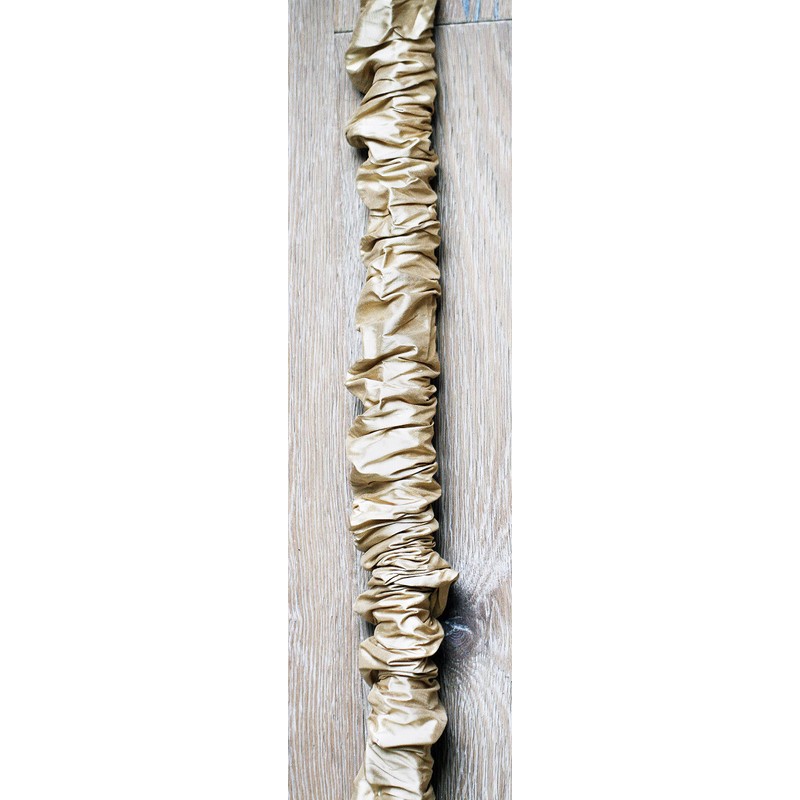 Wheat Tan 100% REALSilk Chandelier Chain Cover with Velcro Closure