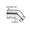 Walkinginrain 135 degrees Shower Head Elbow Adapter, Shower Arm Elbow