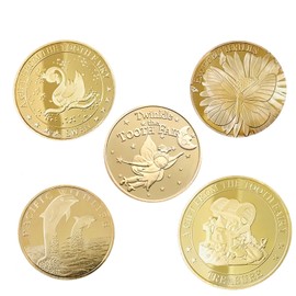 Tooth Fairy Coin, Tooth Fairy, Reward Coin Commemorative Coin, Breast Tooth Case, Baby Tooth Box, Baby Shower Gift, Children's Play Tool, Baby Teeth Changing Period, Girls and Boys, Presentation,