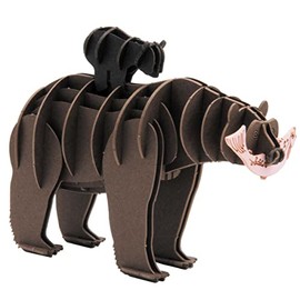 Fridolin 3D Paper Model Bear