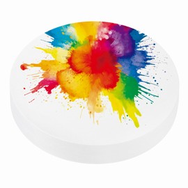 PATIKIL 60 Sheets Cotton Watercolor Paper Round 140lb/300 GSM Cold Press Water Coloring Paint Paper for Art Painting Watercolor Drawing Artist, 6 Inch