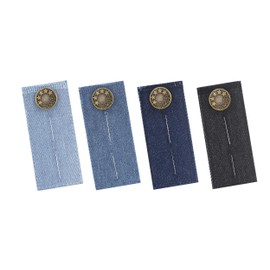 Button Extender for Pants - Waistband Extenders for Men Jeans Dress Pants Khakis Women Pregnancy by Mandala Crafts Denim 5/8 Inch Button