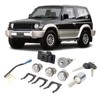 Car Full Lock Cylinder Key Set MR259111 Replacement for Mitsubishi