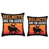 Horse Riding. Helmets Are For Losers. Horseback Vaulting Throw Pillow