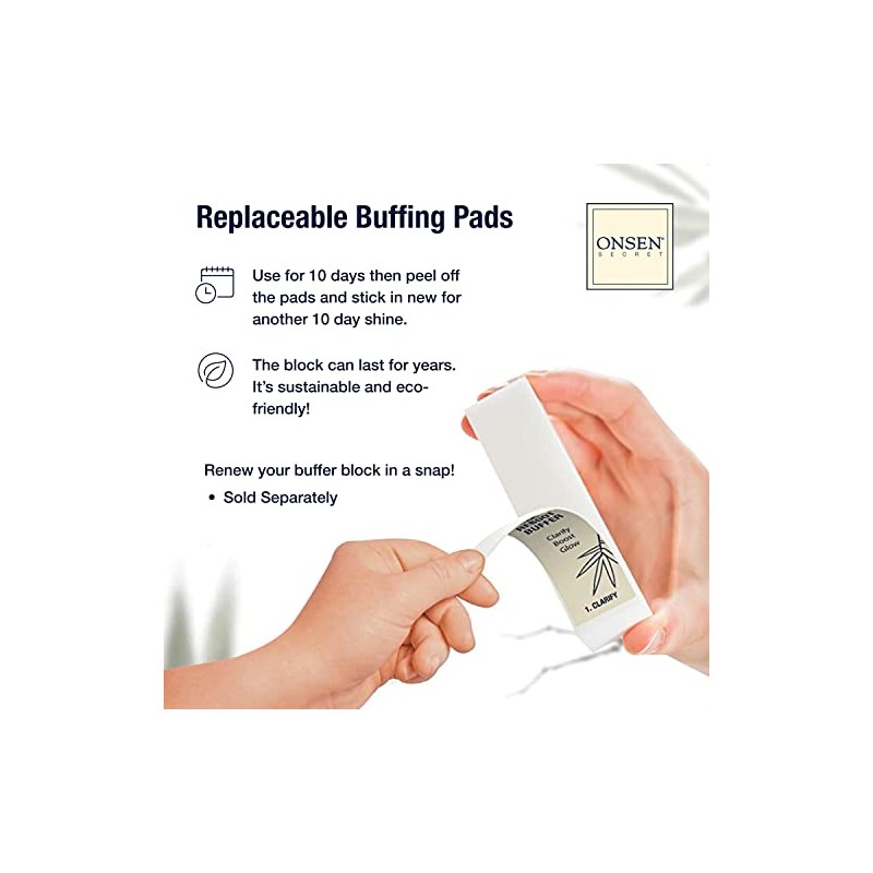 Onsen Secret Professional Nail Buffer Block | 4-Way Buffing for