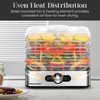 Elite Gourmet EFD3321X Food Dehydrator, Stainless Steel Trays Adjustable Temperature
