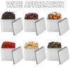WOPPLXY 12 Pack 3Oz Square White Metal Tins, Square Tin