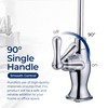 Chrome Reverse Osmosis Faucet, NSF Certified, Non‑Air Gap for Under