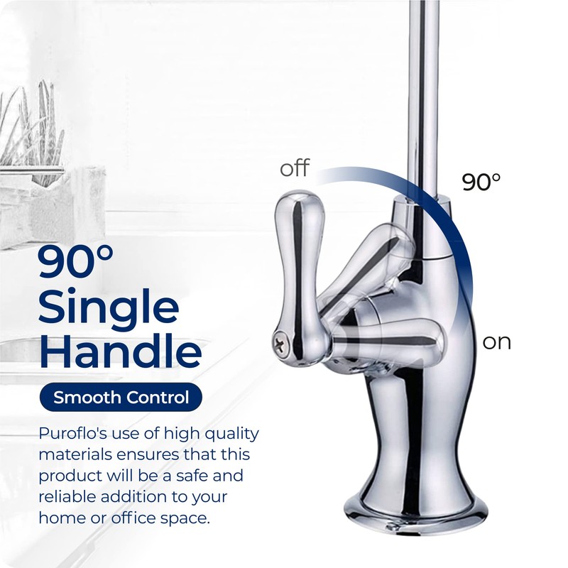 Chrome Reverse Osmosis Faucet, NSF Certified, Non‑Air Gap for Under