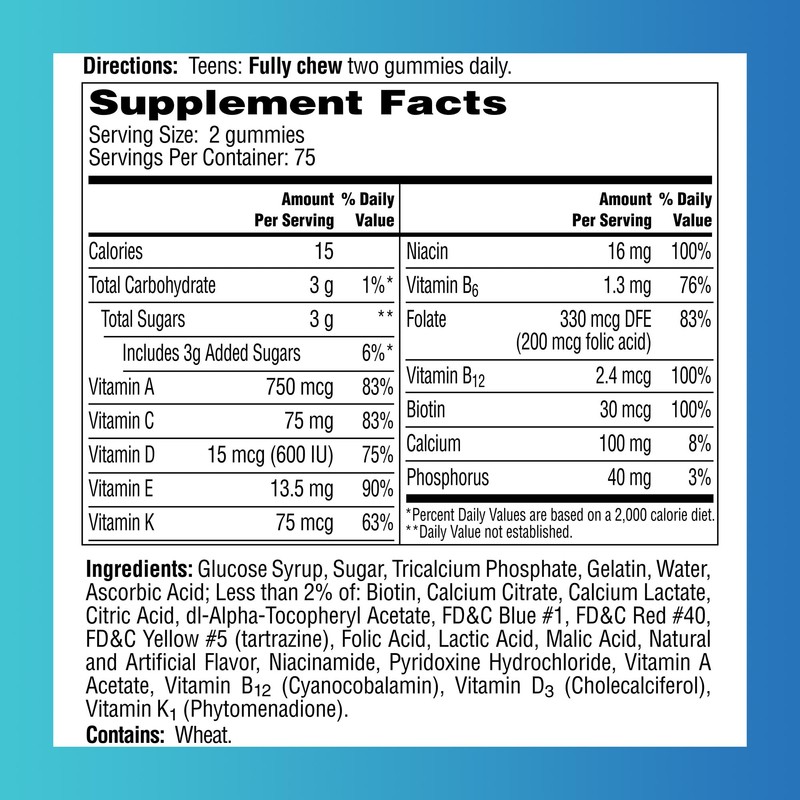One A Day Teen Boy 150ct (Packaging May Vary)