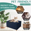 YEMYHOM Ottoman Cover Latest Jacquard Design High Stretch Folding Storage