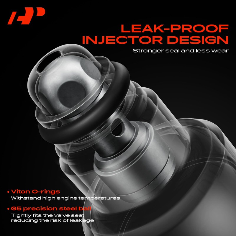 A-Premium 12 Holes Set of 6 Fuel Injectors Compatible with