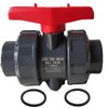 PVC Union Ball Valve, 1 Inch (DN25) True Union Full