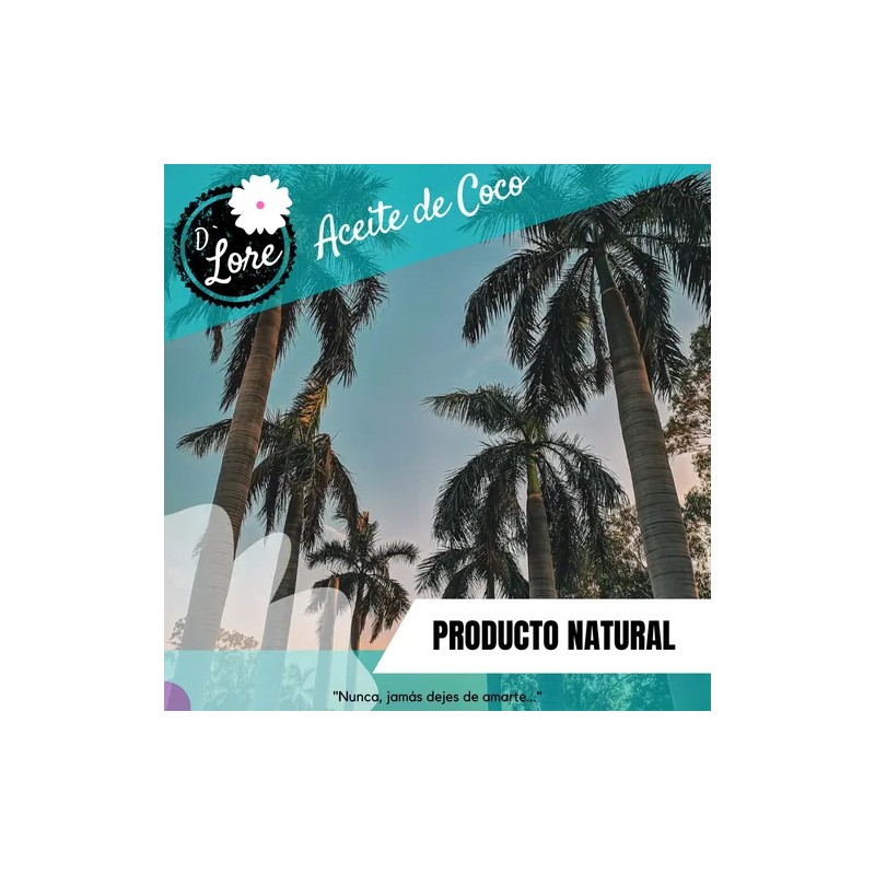 Aceite De Coco 100 Natural D Lore Facial 18 100ml