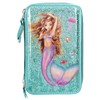 Depesche 10385 Pencil Case 3 Compartments Fantasy Model Mermaid Turquoise/Multicoloured