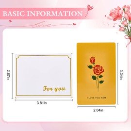 SZTGR Mothers day gifts for mom, My Mommy Valentines Day Wallet Card from Daughter, Dear Birthday Card, Long Distance Gifts Angel, I love You Mom Present，To my mom(Gold)