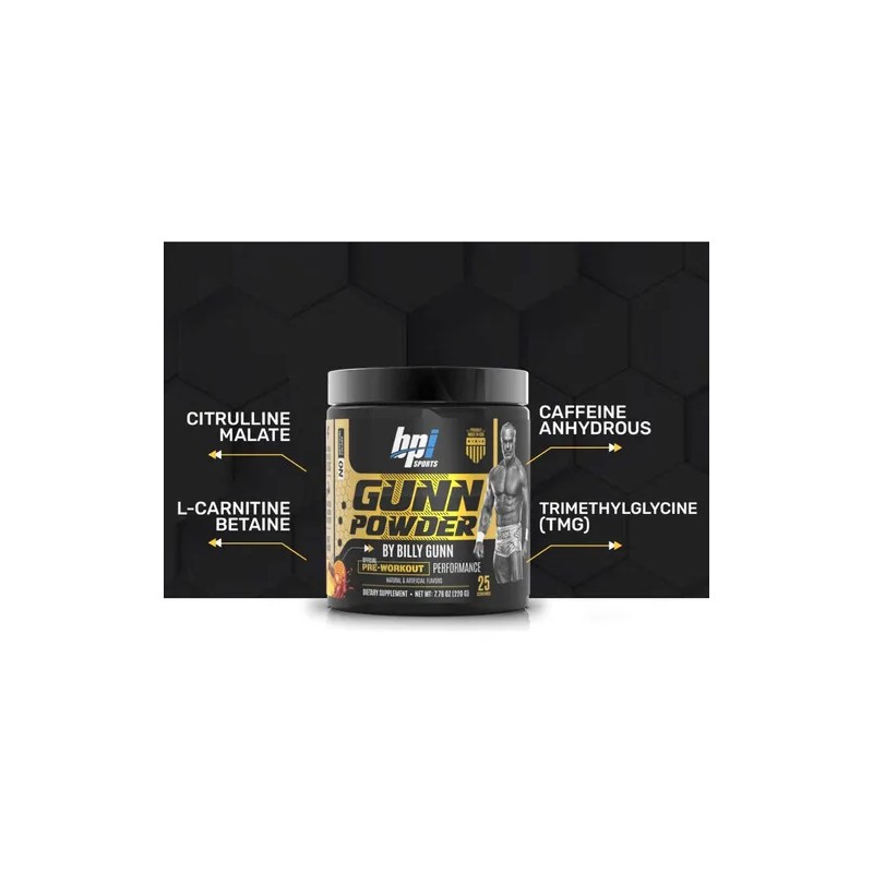 Bpi Sports Pre Workout By Billy Gunn Powder 25 Srv