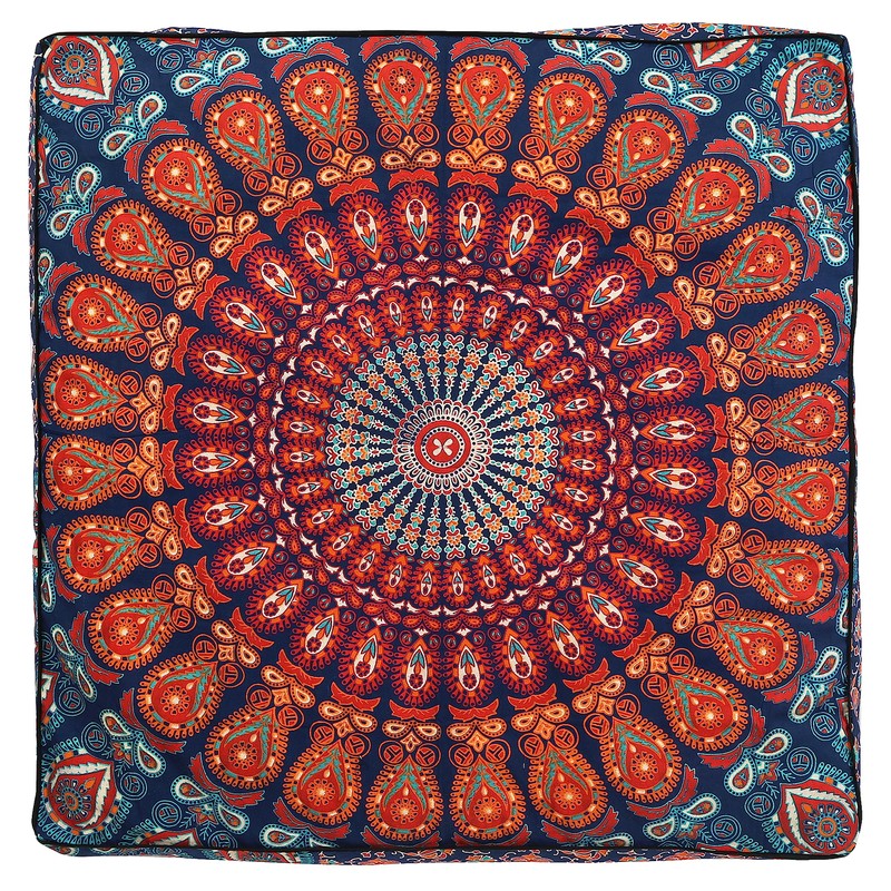 35" Mandala Large Floor Pillow Cover Meditation Cushion Seating Throw