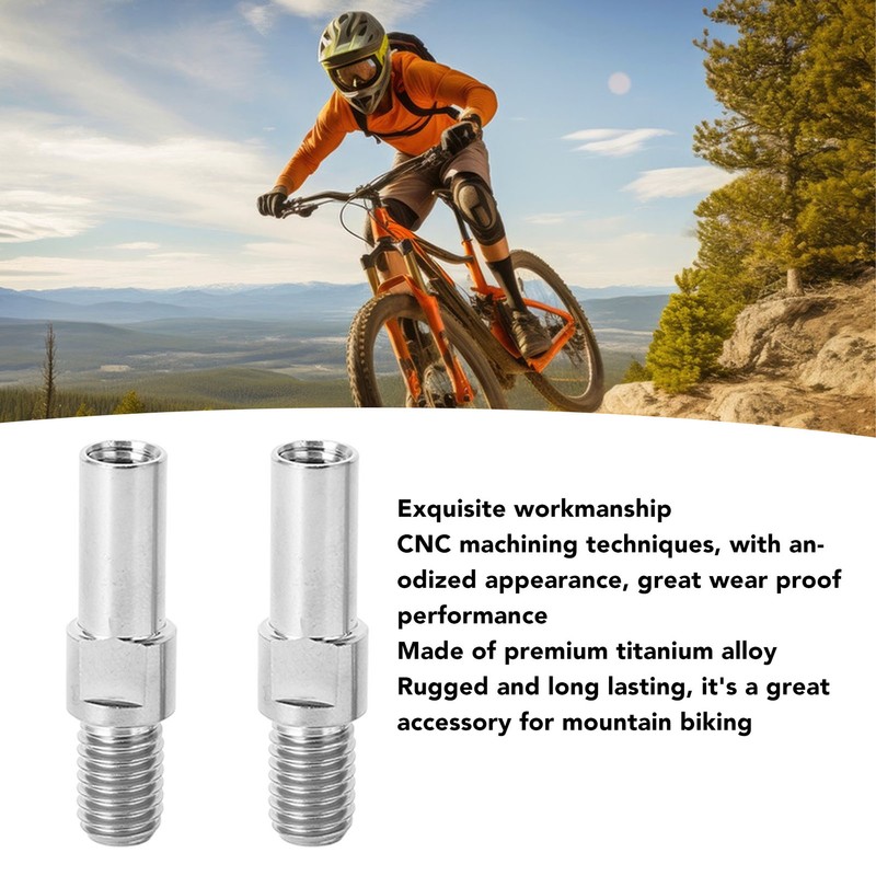 2PCS Mountain Bike Brake Screw Titanium Alloy 8mm Mountain Bike