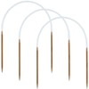 3Pcs 3.75mm Wooden Circular Knitting Needle US Size 5 Round