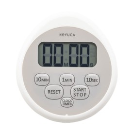 KEYUCA Kitchen Timer, Waterproof Timer with Clock