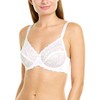 Wacoal Women's Renaissance Rose Embroidered Underwire Bra, White, 40D