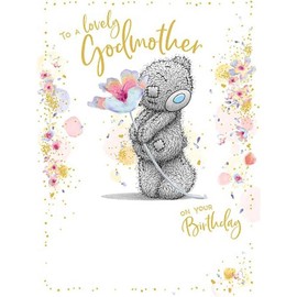 Me To You Bear Lovely Godmother Birthday Card