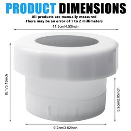 Pool Dosierschwimmer: Chlordosierschwimmer mit Bunten Solar Ball Lichter, Schwimmender Chlorspender, Dosierschwimmer Chlordosierer für Schwimmbad Fischteiche Thermalbecken