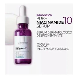 La Roche Posay Pure Niacinamide 10suero Niacinamida 30ml Momento De Aplicación Díanoche Tipo De Piel Púrpura                                          
