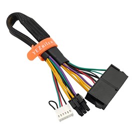 YEZriler Cable Adaptador de Corriente ATX con Funda de 24 Pines a 6 Pines para HP Z200 Z230 4300 6080 8080 ProDesk 600 G1 G2 EliteDesk 800 G1 G2 13 pulgadas (33cm)