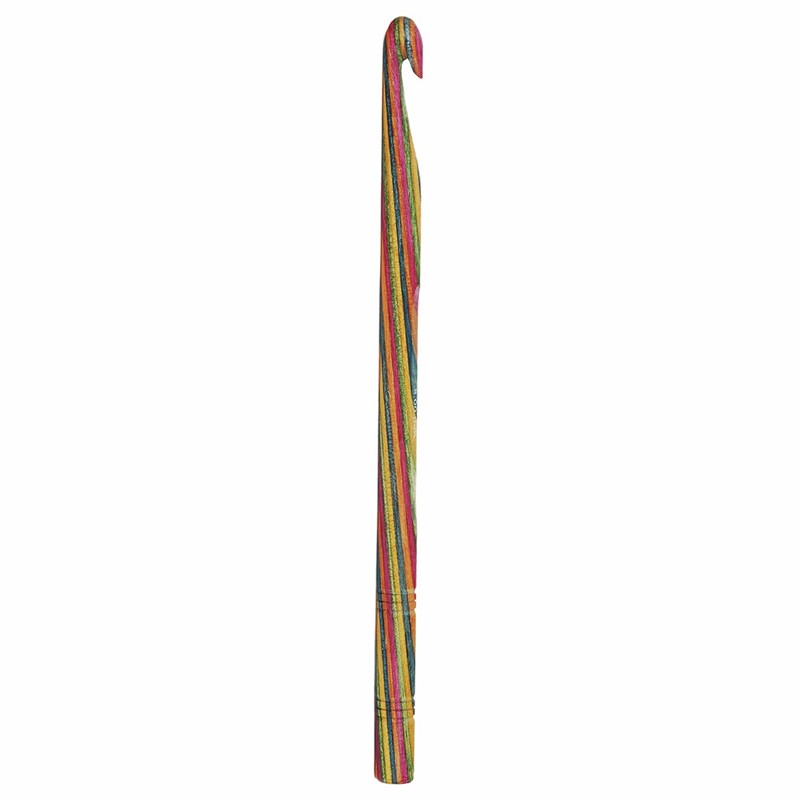 KnitPro 4.5 mm Symfonie Crochet Single Ended Hooks, Multi-Color