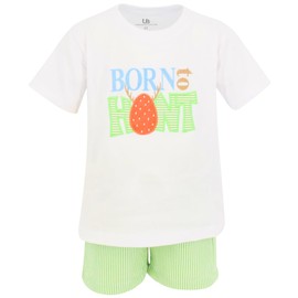 Unique Baby Único Conjunto de Huevos de Pascua para niños Nacidos para Cazar, Verde, 4 Años