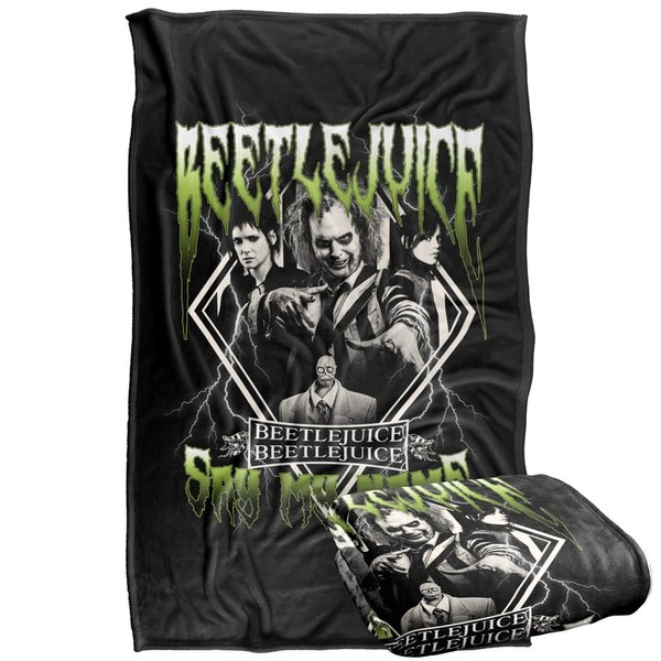 Beetlejuice 2 (2024) Blanket, 36x58 Beetlejuice Beetlejuice Group Band Silky