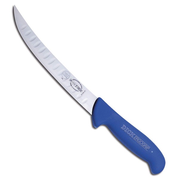 F. DICK ErgoGrip 82425211K Butcher Knife (Knife with Blade 21 cm, X55CrMo14 Steel, Rustproof, 56 HRC)