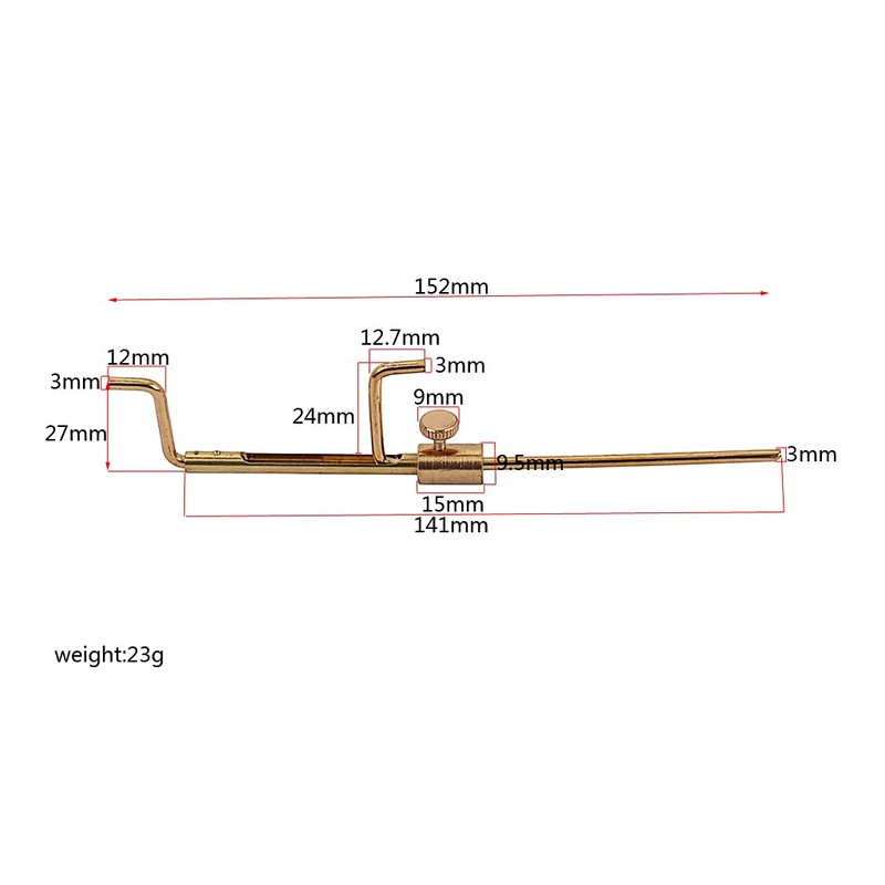 Alnicov Violins Viola Sound Post Gauge Brass for Luthier Repair