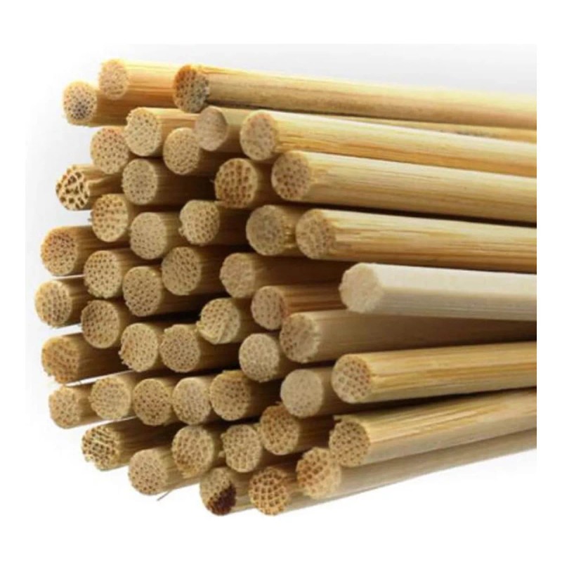 Lecute 90 Palillos Brochetas 20cm Botana Palo Bambú Madera