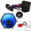 CHUSYYRAY LED Glow Blue DC 12V Engine Starter Button Push