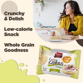 LEIBERS Corn Cakes On the Go Snack Pack – 32 Packs - 5 Thin, Crispy Cakes Per Pack - Kosher, Vegan, Wheat, Gluten and Cholesterol Free