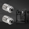 Briny River 2pcs 0.8mm 3D Printer Bimetallic Hardened Steel Nozzle