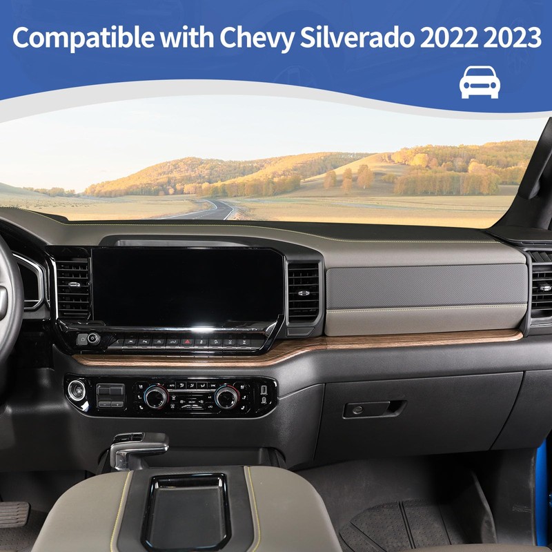 RT-TCZ for Silverado Dashboard Panel Trim Compatible with Chevy Silverado