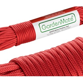 GardenMate® Professional Nylon Outdoor Rope I 31m Long, 4 mm Thick I Different Colours | Paracord 550 | Kernmantle Rope Made of 7 Core Threads of Tear-Resistant Nylon