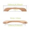 NAKUPENDA Pack of 4 Cabinet Handles, Wooden Handles, Wardrobe Furniture