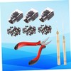 LALAFINA Hair Extension Pliers Hook Kit Hairdressing Tool Set Comfortable