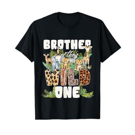 Brother Of The Wild One 1st Birthday Safari Decoration T-Shirt