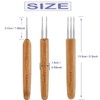 JFFX 3 Pcs Dreadlock Crochet Hook for Hair, Dreadlock Needle