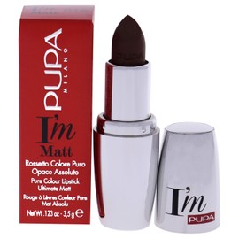 Pupa Milano I'M Matt Pure Color Lipstick, Velvety and Matt Lip Color, for Extraordinary Performance, Rich and Creamy Texture, 016 Mochaccino, 0.123 Oz