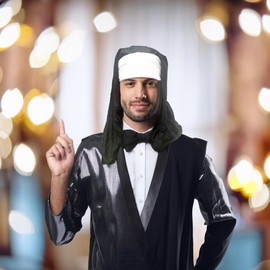 Vaulted Skulls & Co Nun Costume Hat | Nun Headpiece | Sister Nuns Veil | Nuns Costume Accessories | Religious Costume Hat | Priest Accessory | Black and White | One Size Fits All