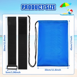 Summer Large Canopy Sand Bags Blue Portable Weights for Canopy Legs Beach Umbrella Sand Bag Heavy Duty Sandbag for Tent Outdoor Instant Canopies Holiday Supplies(2 Pieces)