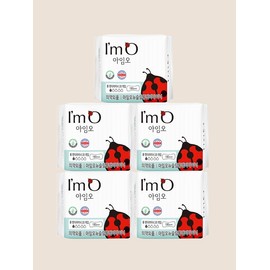 I'm O Organic Sanitary Napkin Long Panty Liner 5 Pack / 아임오 유기농 생리대 롱 팬티 라이너 5팩