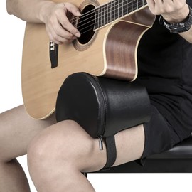 Mochalight Multi-Functional Guitar Rest Cushion,Guitar Leg Support- Built-in Soft Sponge with Straps,Stand Playing Auxiliary Support Portable Guitar Cushion Musical Instruments Accessories